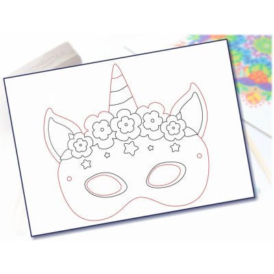 Radost v písku Maska na obličej vzor 1 – Zboží Dáma