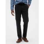 GAP kalhoty essential khakis in straight fit with GapFlex Černá – Zboží Dáma