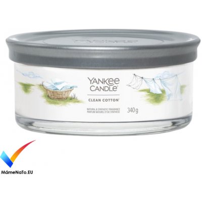 Yankee Candle Signature tumbler CLEAN COTTON 340 g – Zbozi.Blesk.cz