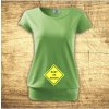 Těhotenské a kojící tričko Bezvatriko tričko Baby on board zelená