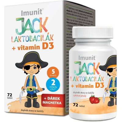 Simply You Laktobacily Jack Laktobacilák Imunit + vitamín D3 72 tablet