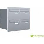 Poštovní schránka B-246 - do dveřního panelu - lakovaná - RAL 9016 MAT. - BÍLÁ – Hledejceny.cz