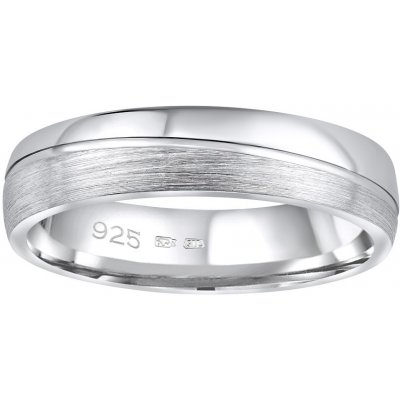 SILVEGO Snubní stříbrný prsten Presley v provedení bez kamene pro muže i ženy QRZLP012M – Zboží Mobilmania