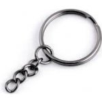 Kroužek na klíče černý nikl 25mm – Zboží Mobilmania