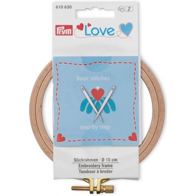 PRYM Vyšívací rámeček kruhový z bukového dřeva 10 cm – Hledejceny.cz