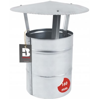 Bauster kominová hlavice pozinkovaná ocel 16 x 31 cm 160 mm – Zboží Mobilmania