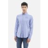 Pánská Košile La Martina man shirt L/S cotton linen modrá