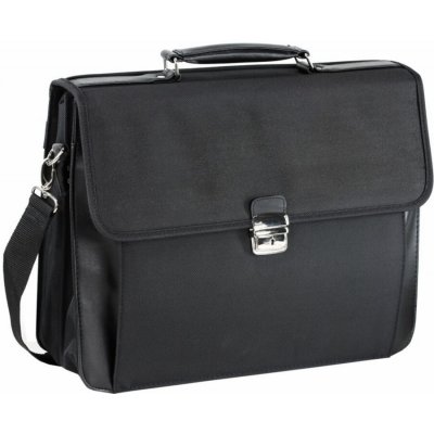 dn-lederwaren Pánská textilní aktovka 5662-01 černá – Zboží Mobilmania