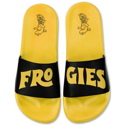 Frogies dámské pantofle černá žlutá