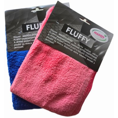 Mandy Fluffy prachovka s dlouhým vláknem růžová 1 ks – Zboží Dáma