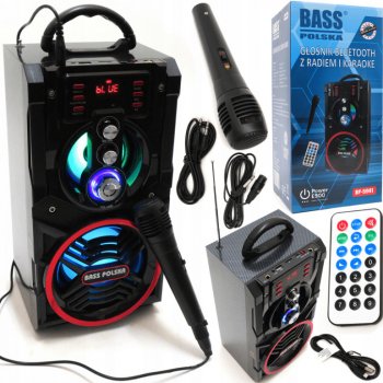 BASS Bluetooth reproduktor s rádiem a funkcí karaoke BP 5941