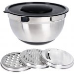 Excellent Houseware Nerezová mísa se sadou struhadel 27 cm – Sleviste.cz