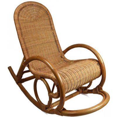 Vingo Velké ratanové houpací křeslo světle hnědé – Zboží Dáma