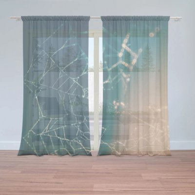 Sablio Záclony Pavučina: 2ks 150x250cm – Hledejceny.cz