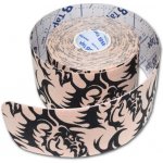 BB Tape s designem tetování hnědá 5m x 5cm – Zbozi.Blesk.cz