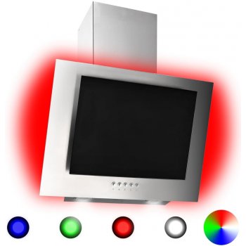 Meedo Nástěnná digestoř RGB LED 60 cm nerezová ocel a tvrzené sklo