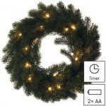 Emos LED vánoční věnec teplá bílá 40 cm DCTW05 – Zboží Dáma