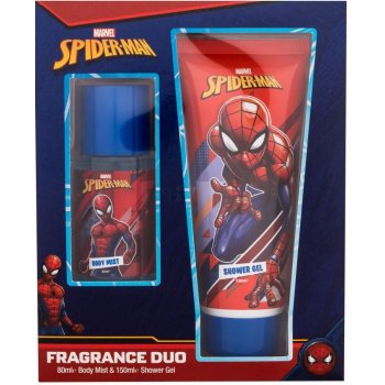 Marvel Spiderman sprchový gel 150 ml + tělová mlha 80 ml dárková sada