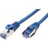 síťový kabel Roline 21.15.2840 S/FTP patch kat. 6a, 0,5m, modrý