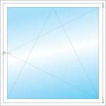 OKNA HNED Plastové okno 146x146 cm bílé otevíravé a sklopné pravé – Sleviste.cz