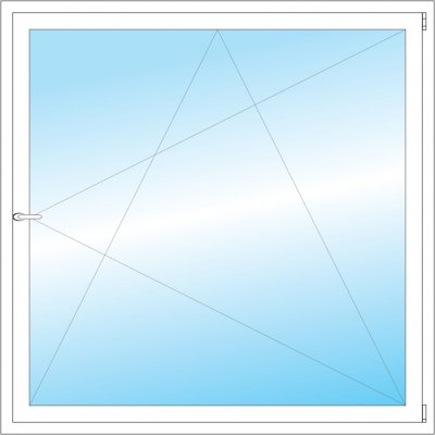 OKNA HNED Plastové okno 146x146 cm bílé otevíravé a sklopné pravé – Sleviste.cz