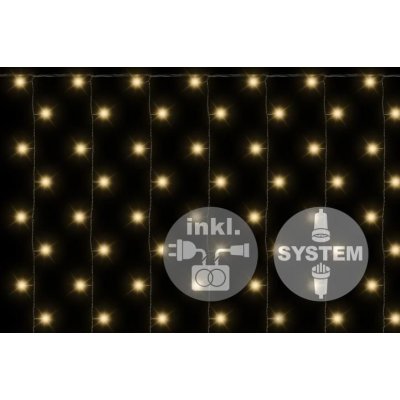 diLED Nexos 2183 Světelný závěs 200 LED teple bílá + napájení – Hledejceny.cz