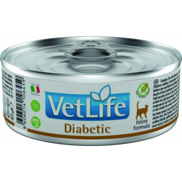 Krmivo pro kočky Vet Life Natural Cat Diabetic 6 x 85 g