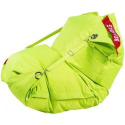 BeanBag Sedací pytel 189x140 comfort s popruhy fluo limet