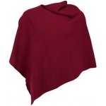 Vlnka Vlněné pončo Merino s kašmírem Lazio červená – Zboží Dáma