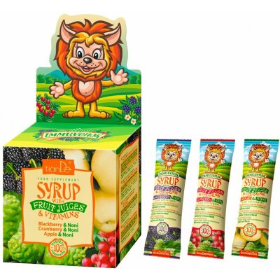 Tiande Sirupy s ovocnými šťávami a vitamíny 21x10g – Zboží Mobilmania