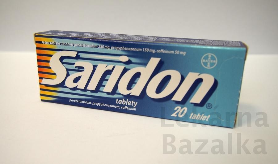 SARIDON POR 250MG/150MG/50MG TBL NOB 20