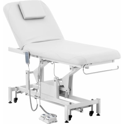 physa Elektrické masážní lehátko - 2 motory - 150 W - 187 x 70 x 68–90 cm - 200 kg - bílá LYON WHITE PH – Zboží Dáma