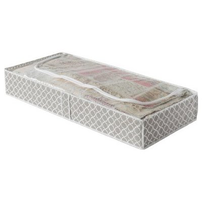 Nízký textilní úložný box Compactor - "Madison" 107 x 46 x 16 cm