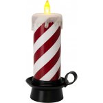 Koopman LED vánoční dekorace svíčka Candy papír/plast 15 x 12,5 x 29,5 cm – Hledejceny.cz
