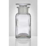 Sklárny Moravia skleněná prachovnice čirá hranatá zabroušené víko 100 ml – Hledejceny.cz