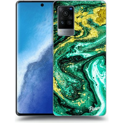 Pouzdro Picasee silikonové Vivo X60 Pro 5G - Green Gold černé – Hledejceny.cz