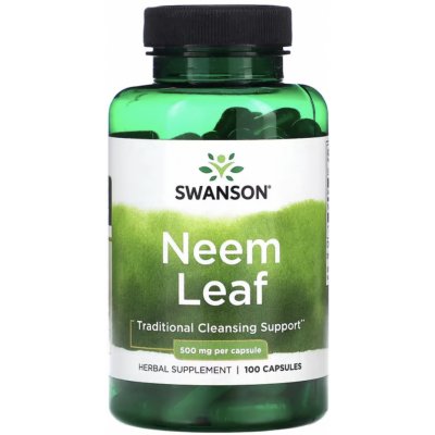 Swanson Neem leaf Zederach indický 500 mg 100 kapslí – Hledejceny.cz
