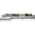 Tribu Rohová sedací sestava Natal Sofa SET 2A/2B, Tribu, 370x188 cm, rám hliník , potah kat. E – Hledejceny.cz