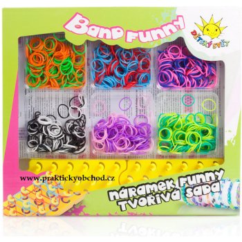 Loom bands 1200 gumiček, pastelový mix barev