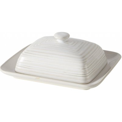 Boltze Keramická máslenka JONAH, 20 x 17 cm bílá – Zboží Dáma