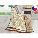 Bellatex deka Karmela Plus Hnědé ornamenty 150x200 – Zboží Mobilmania