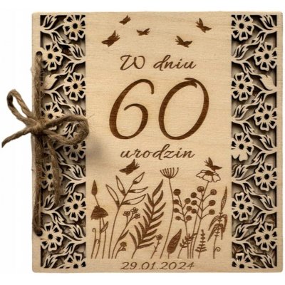 Přání k narozeninám k 30. 40. 50. 60. narozeninám DŘEVĚNÉ DÁREK PERSONALIZACE – Zboží Dáma