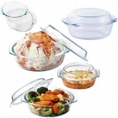 Simax pekáč s víkem kulatý skleněný 1,5 l – Zboží Dáma