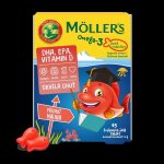 Mollers Omega 3 Želé Rybičky malinová příchuť 45 tablet – Zboží Mobilmania