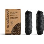 georganics Dental Floss Activated Charcoal 100 ml náplň – Zboží Dáma