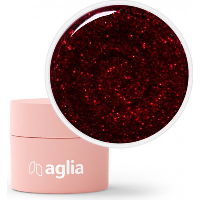 Aglia barevný Uv gel Hema Free dark red glitter 5 ml – Zboží Dáma
