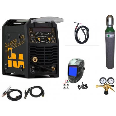 iWELD PocketMig 235 DP pro MIG SET 4 + kukla profi Predátor + RV Argon + hořák TIG 4 metry + lahev Argon 800MIG235DP/SET4 – Zboží Mobilmania