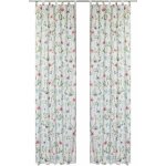 LIVARNO home Sada závěsů, 2dílná, 120 x 300 cm (květiny) – Hledejceny.cz