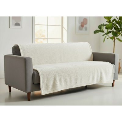 Mybesthome Přehoz na sedačku - pohovku - deka LOREN bílá 170x210 cm – Sleviste.cz