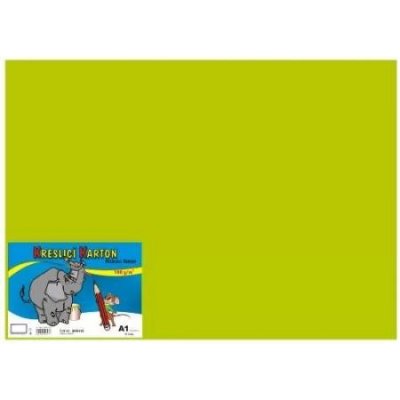 Barevná čtvrtka 10ks A1 180 g/m2 světle zelená – Zboží Dáma